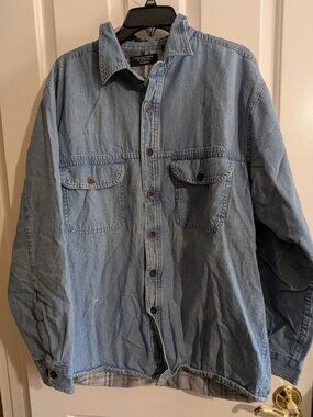 Roundtree & Yorke Fleece Lined Denim Shirt Jacket